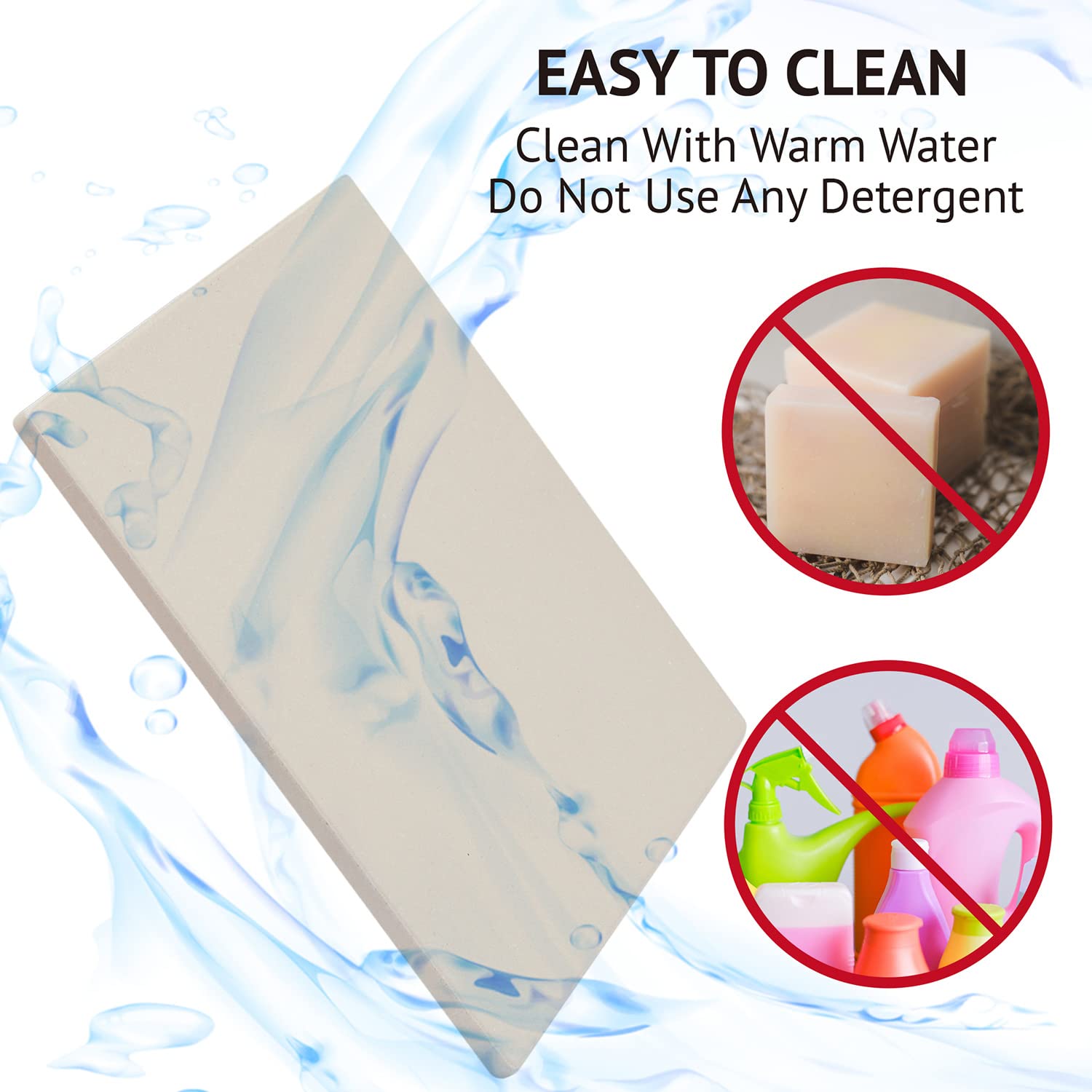 Waykea durable stone withstands high temperatures on grills and ovens.