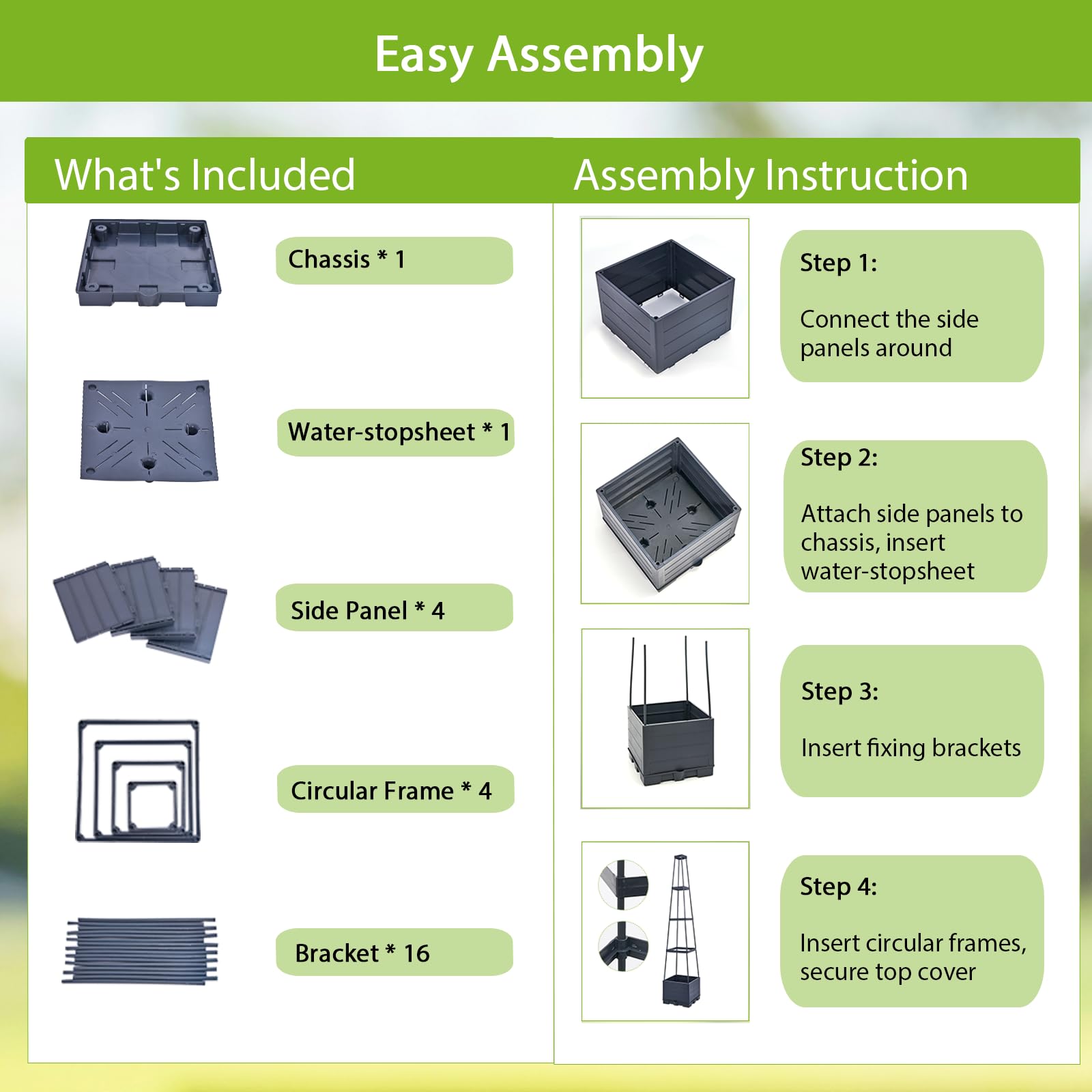 Waylinho durable plastic construction resists cracking in sun for lasting use.