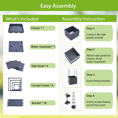 Waylinho durable plastic construction resists cracking in sun for lasting use.
