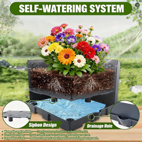 Waylinho height-adjustable trellis system adapts to plant growth and provides sturdy support.
