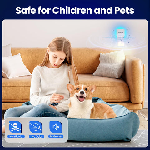 WAYSLA indoor bug catcher with UV light and night light mode for flexible use