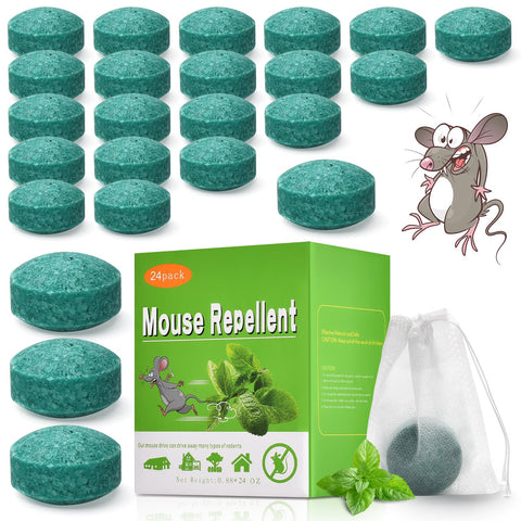 WAYSLA mouse rodent repellent 24-pack packaging for reliable indoor deterrence and safety.