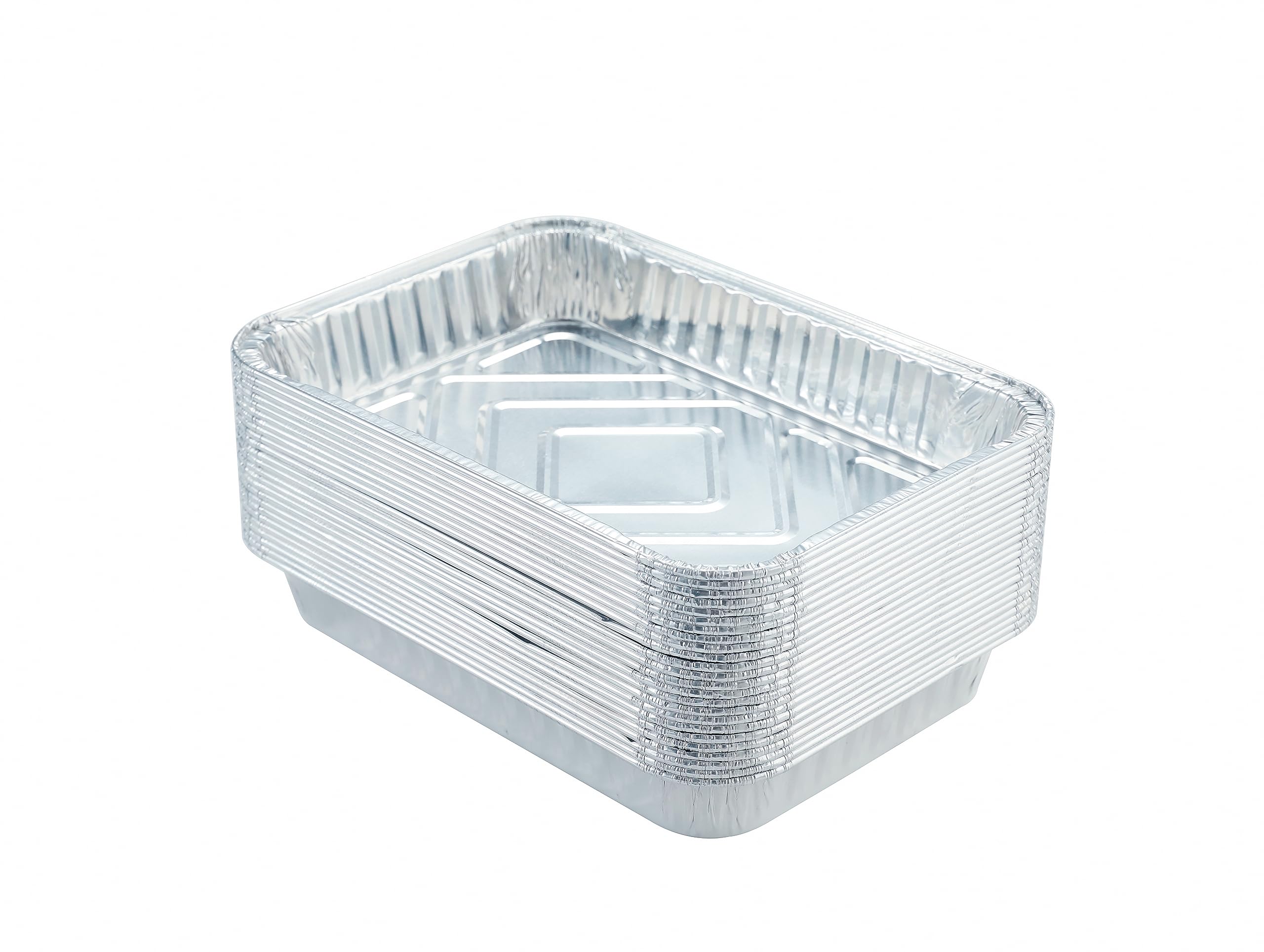 Waytiffer 20-pack drip pans installed in Weber grill for clean, easy disposal.