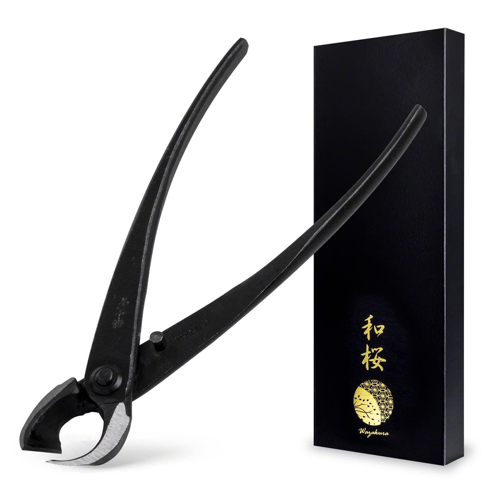 Wazakura bonsai concave branch cutter 8in ready for precise pruning.