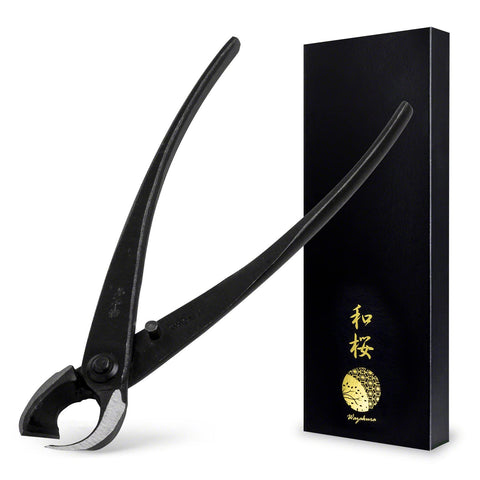Wazakura bonsai concave branch cutter 8in ready for precise pruning.