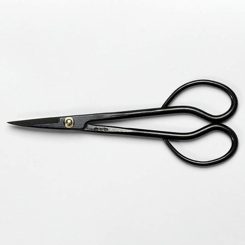 Wazakura Satsuki Bonsai Scissors in packaging emphasizing Japanese craftsmanship.