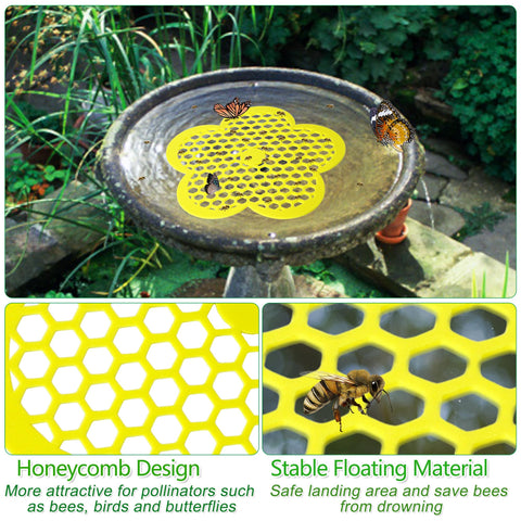 Wazitin butterfly feeder floating island ensures safe, accessible drinking spots for pollinators.