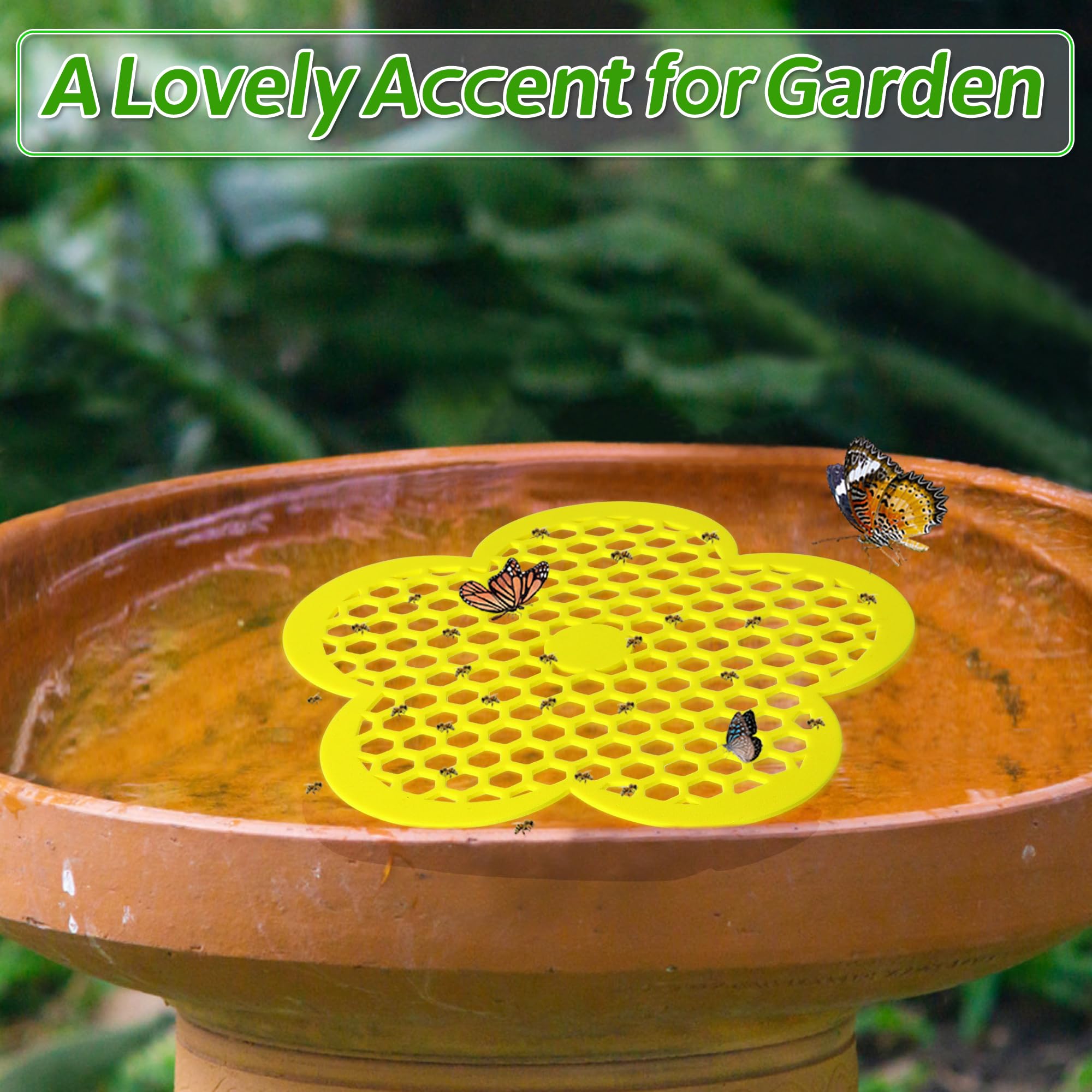 Wazitin EVA foam pollinator water source is lightweight and easy to place near ponds.
