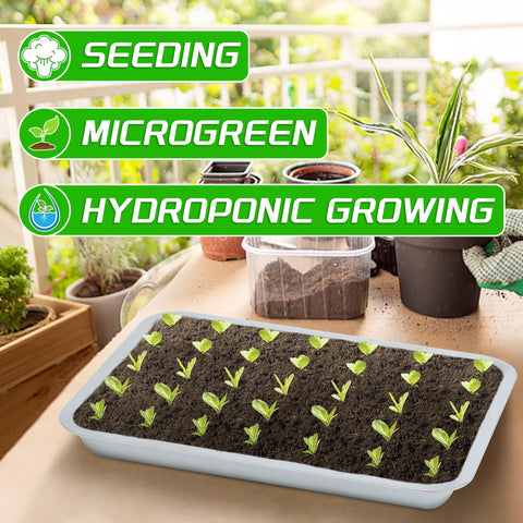WBCBEC durable stainless-steel tray offers long-lasting use and smooth handling of sprouts.