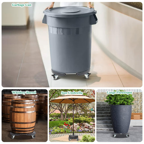 WBD WEIBIDA adjustable dolly buckles to fit 8–20 inch pots securely.