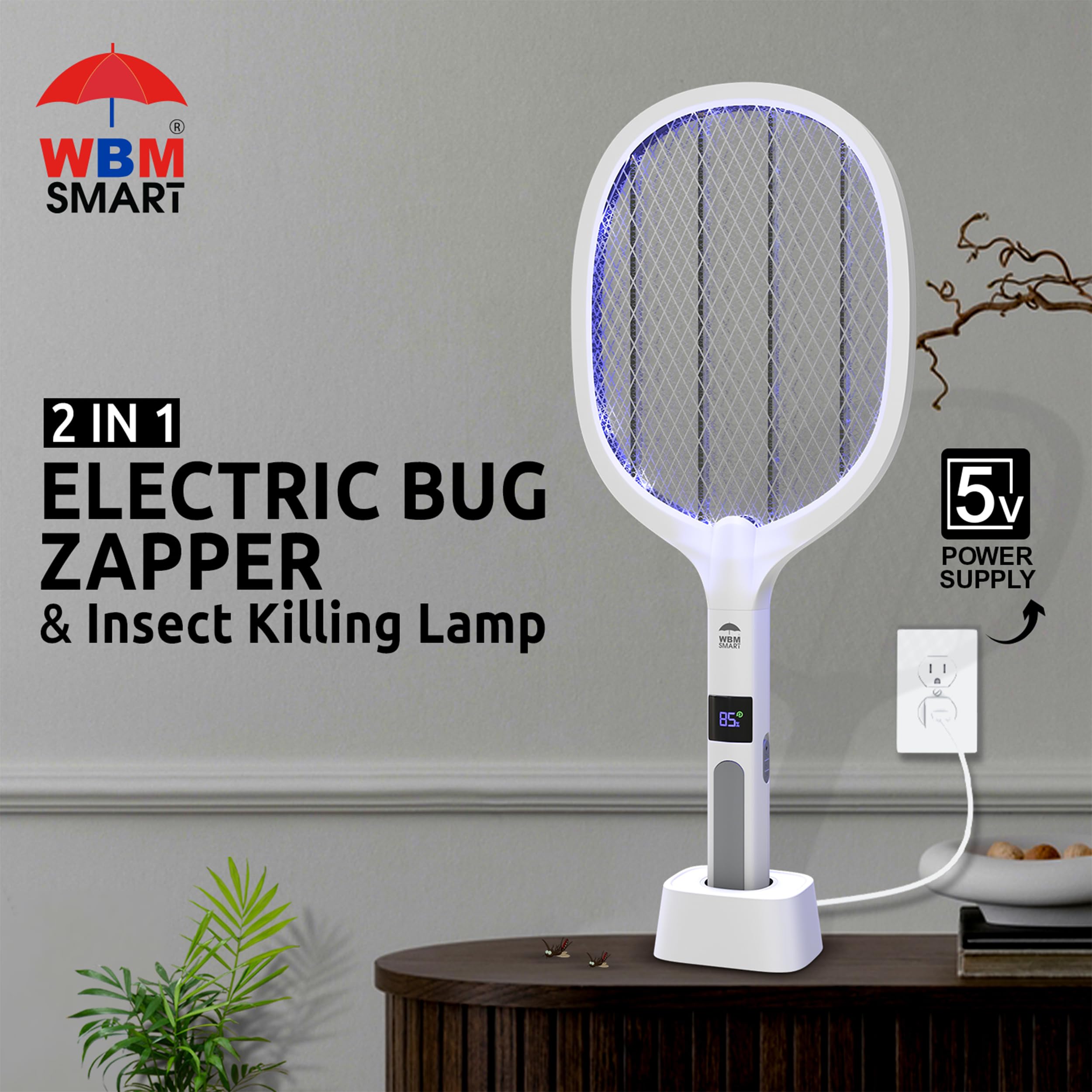 WBM SMART built-in mosquito lamp attracts pests for quick targeting