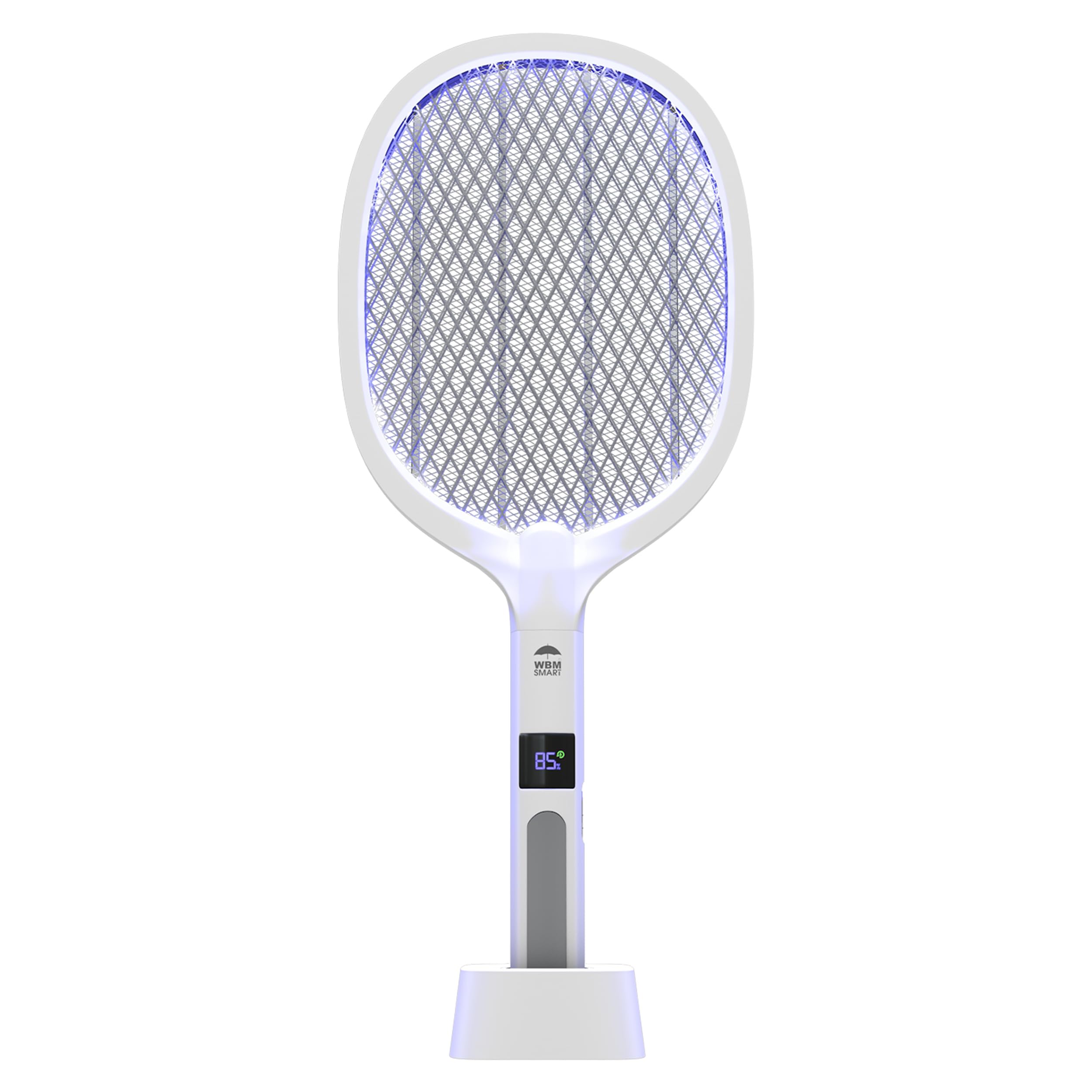 WBM SMART 2-in-1 electric zapper racket in action for fast insect kill