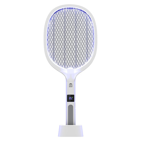 WBM SMART 2-in-1 electric zapper racket in action for fast insect kill
