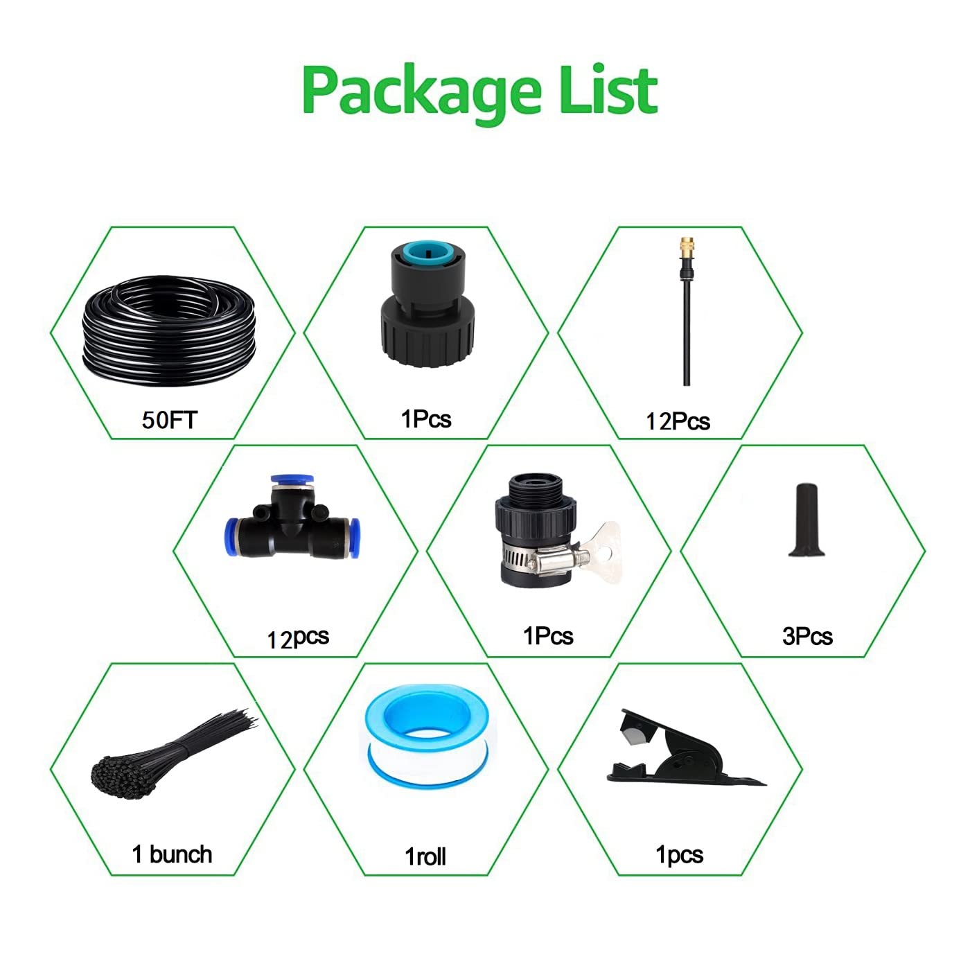 WCBMIRRI 360-degree droppers providing full-direction coverage for even irrigation