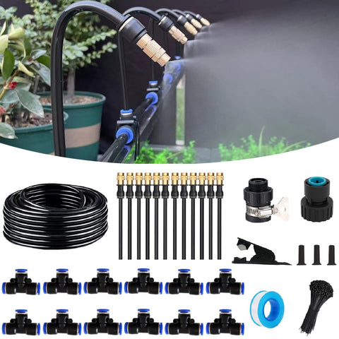 WCBMIRRI quick connector drip kit with 50ft tubing for quick, flexible garden irrigation