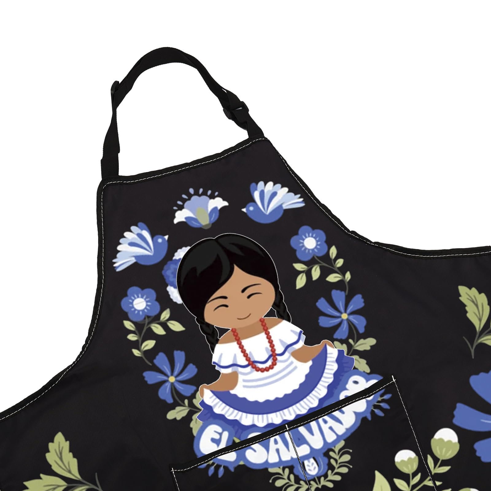 WCGXKO kitchen-apron-lifestyle-shot shows versatile use in daily cooking.