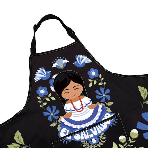 WCGXKO kitchen-apron-lifestyle-shot shows versatile use in daily cooking.