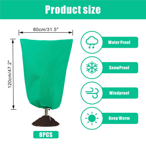 WDBG plant cover uses breathable 70gsm fabric to protect against frost while letting light through
