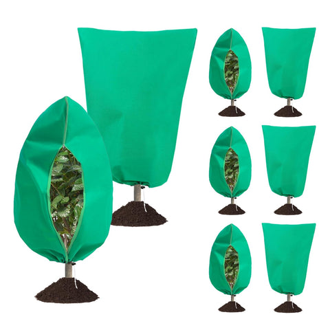 WDBG plant cover with side zipper for quick watering access and plant checks