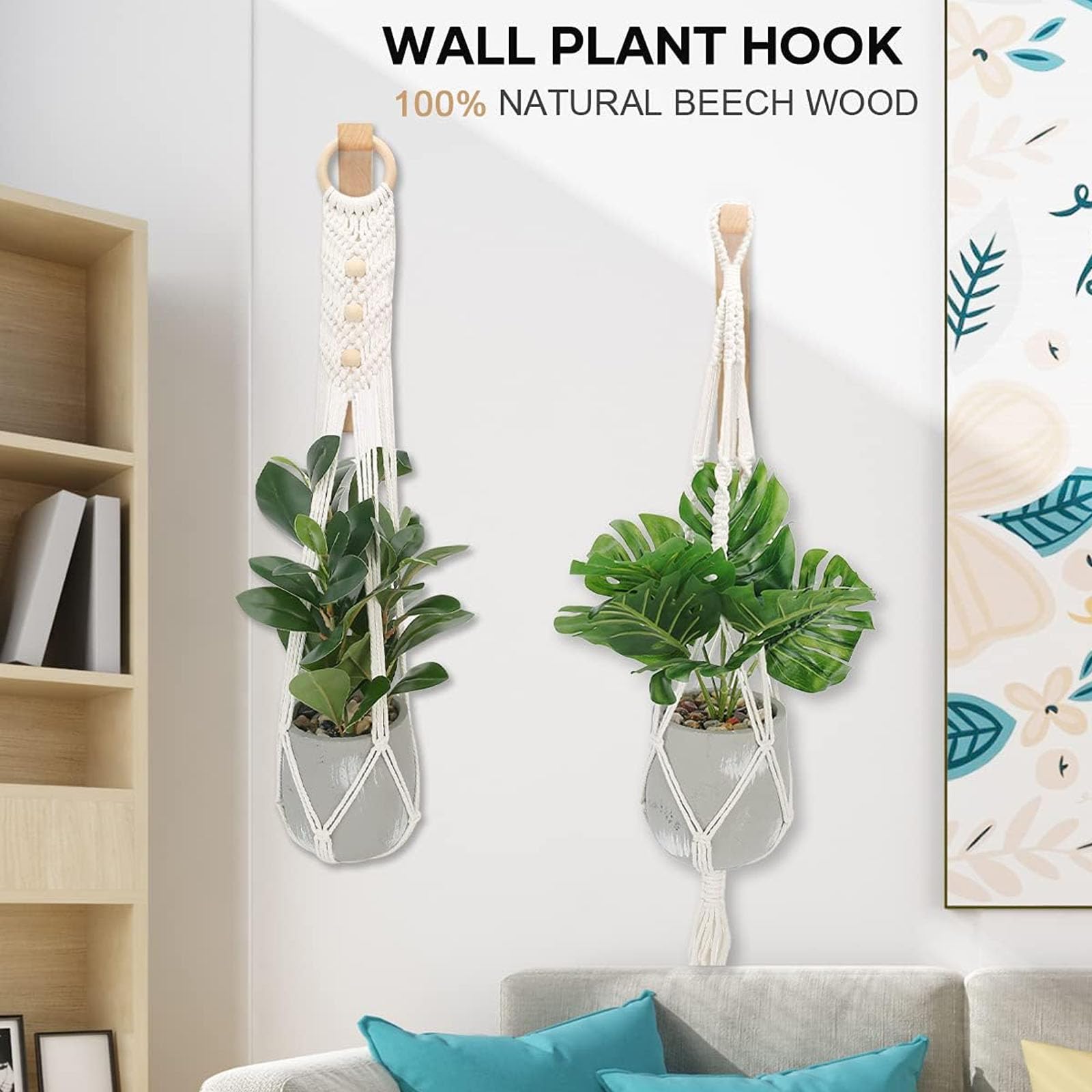 wdcfxy two-hook package supports versatile decor on walls, fences, or decks