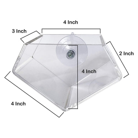wdcfxy transparent acrylic diamond window planter with cactus for modern display