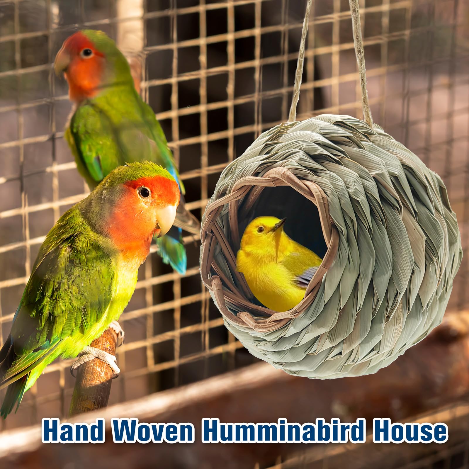 WDEFUN compact size bird house fits tight spaces and balconies.