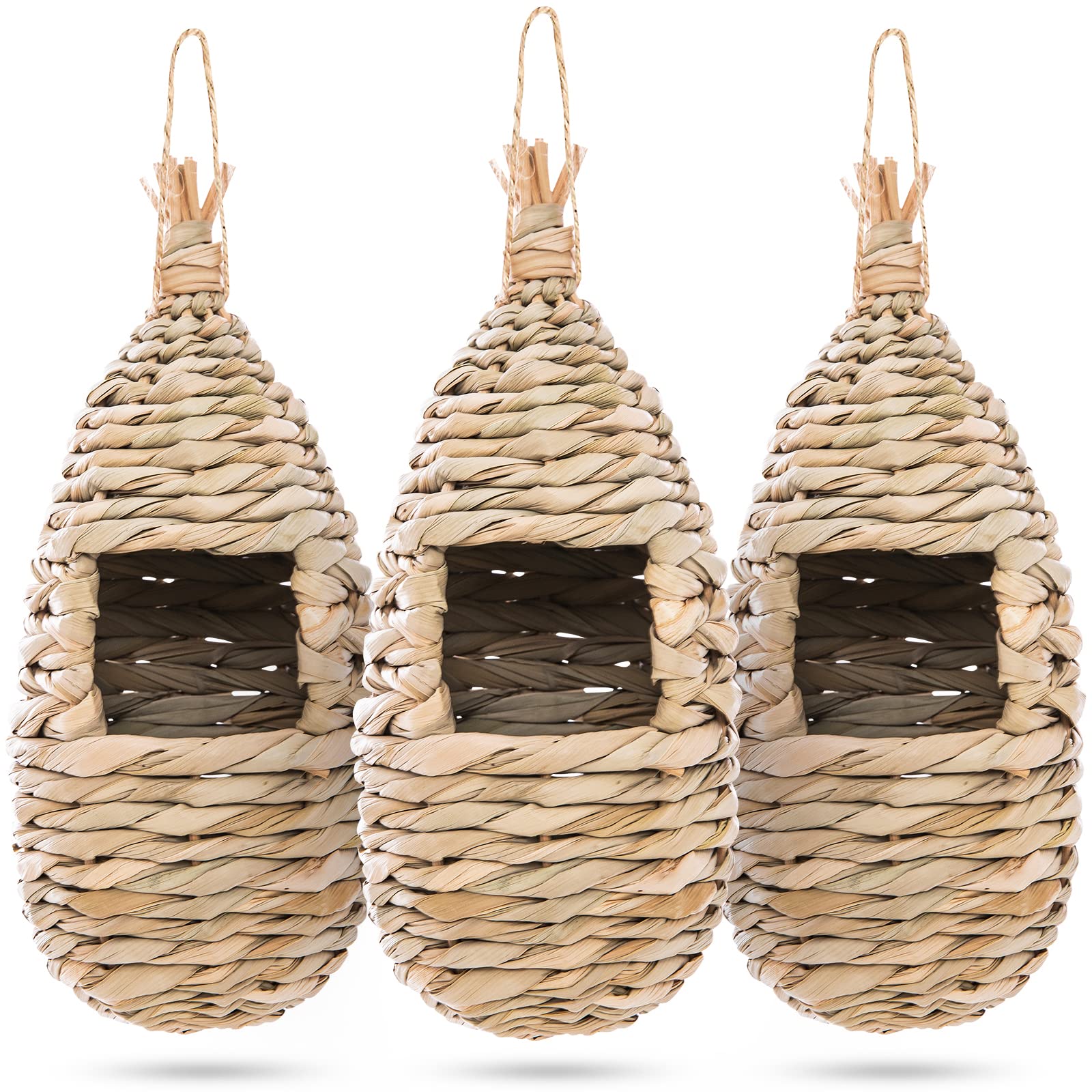 WDEFUN hummingbird house hanging design attracts birds and enhances outdoor decor.