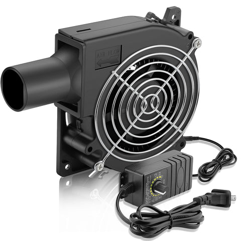 WDERAIR squirrel cage blower powers compact ventilation for fires and grills.
