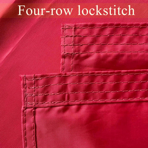 WDGG four-rows-stitching reinforces stress points for durability.