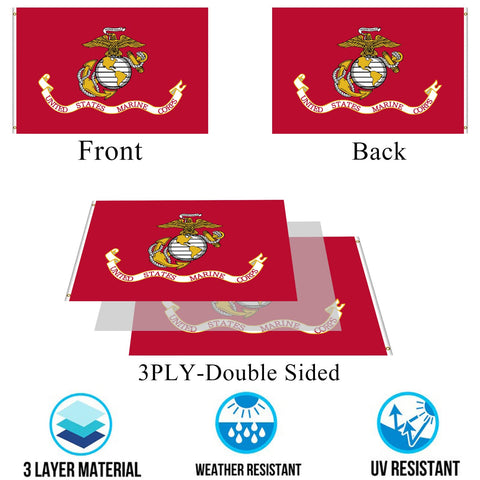 WDGG heavy-duty nylon 300D flag with a durable canvas header.