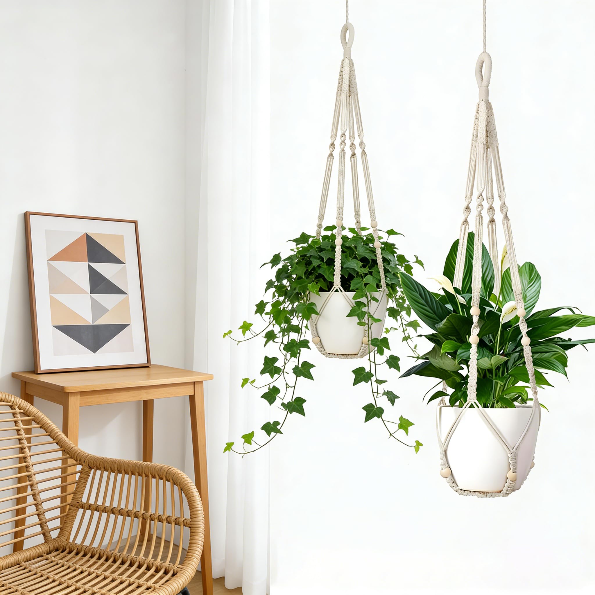 Wdmxszdq macrame hanger suitable for indoor and outdoor use