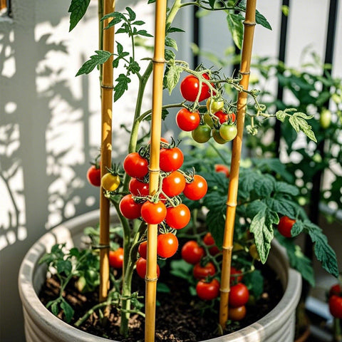 WDZZHOT garden stakes are eco-friendly and reusable in gardens.