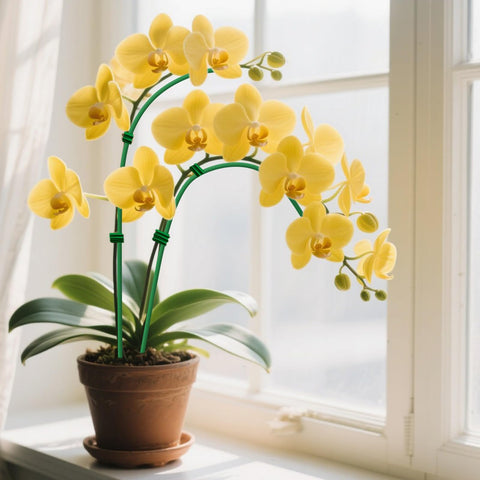 WDZZHOT flower stakes keep stems upright and visually neat.
