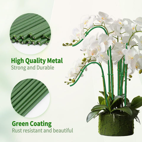 WDZZHOT orchid stake bends to fit delicate potted plants.