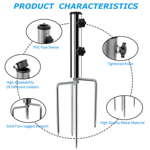 weallbuy umbrella base adjustable screw diameter fits different pole sizes.