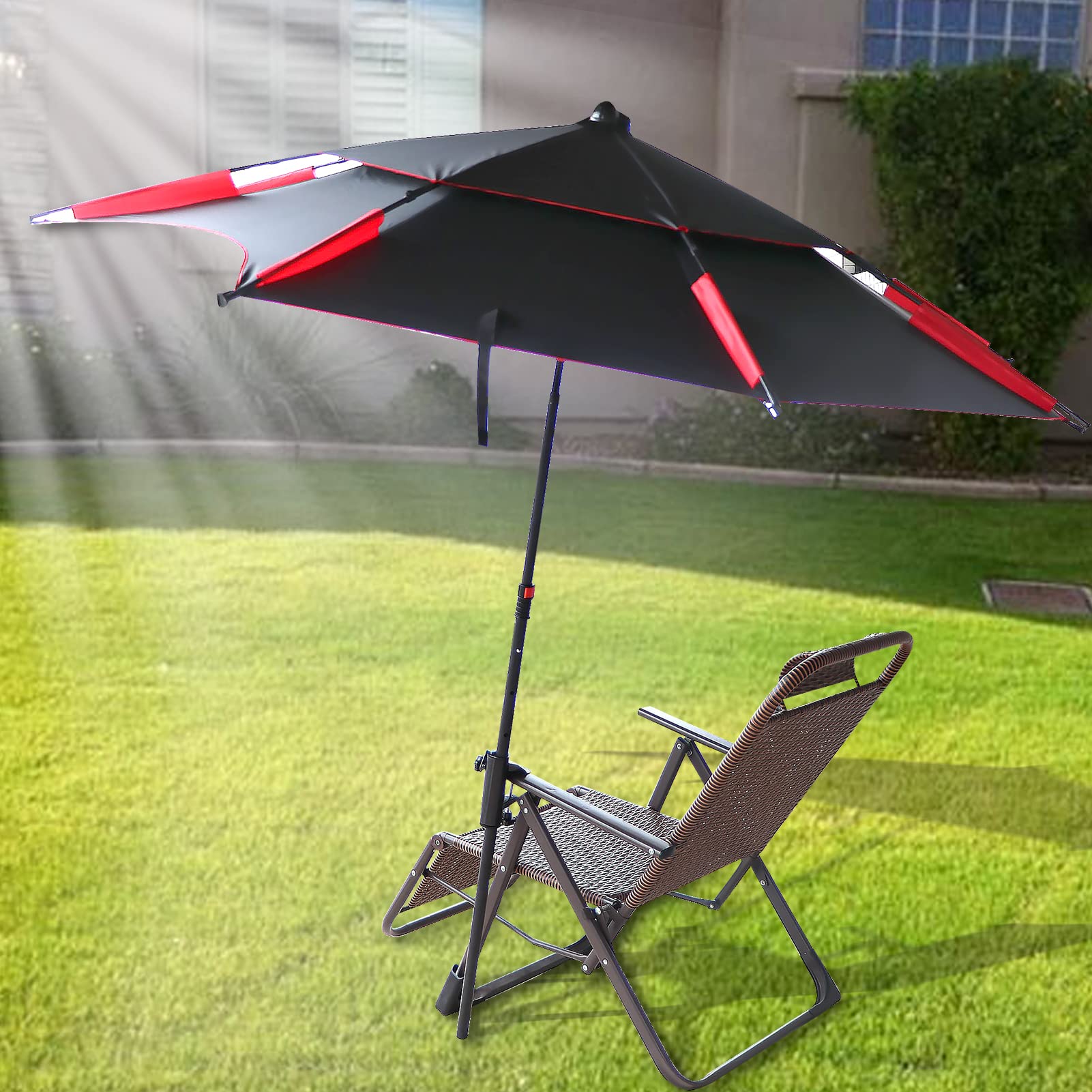 weallbuy portable outdoor umbrella mount for travel shade