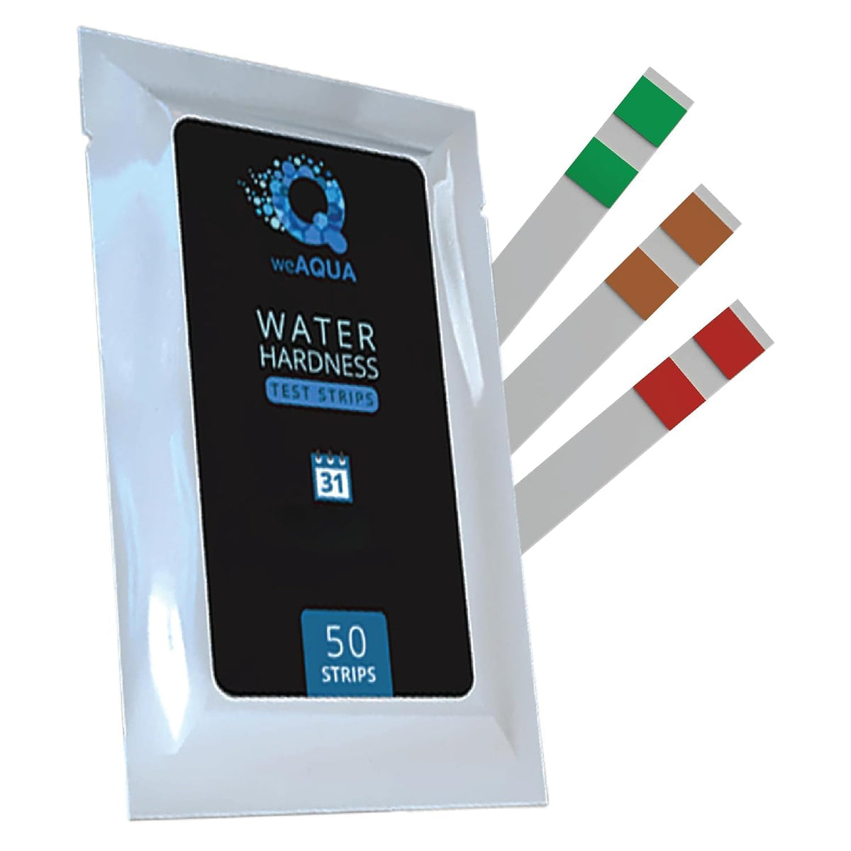 WEAQUA DoubleCheck 50-strips kit for reliable hardness readings.