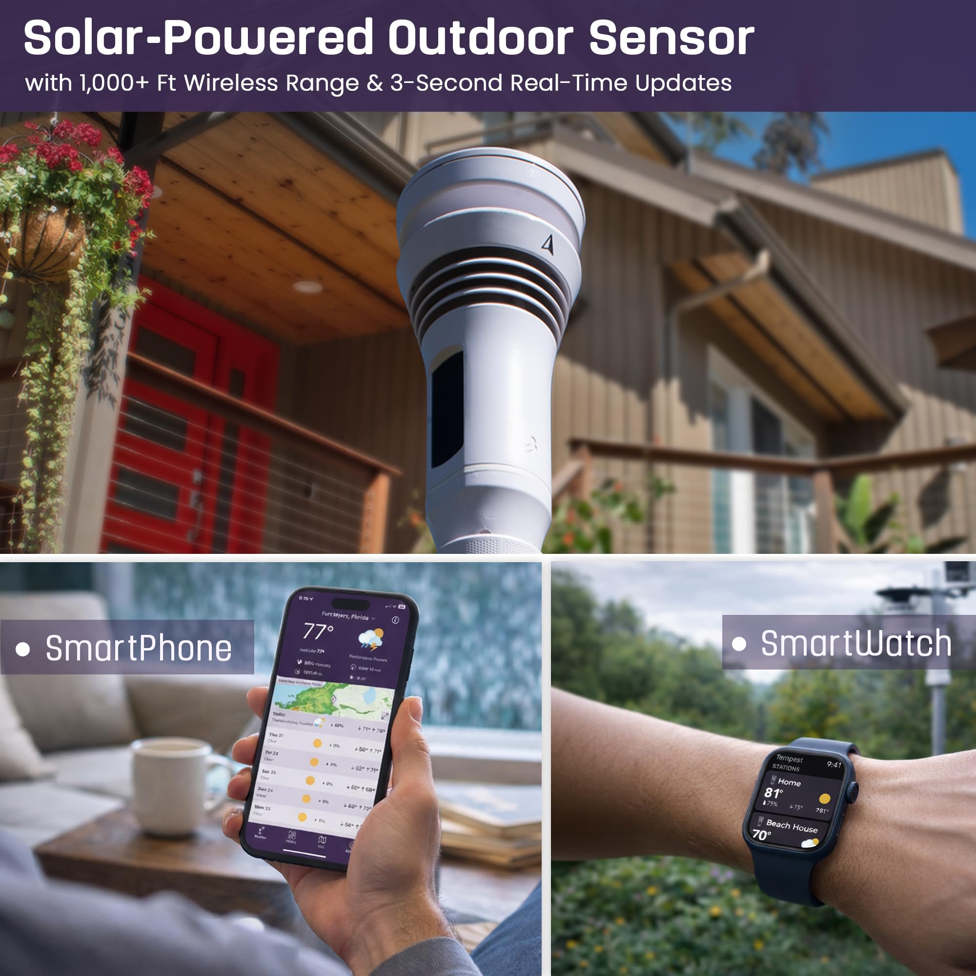 WeatherFlow Tempest rain gauge captures rainfall for hyper-local data.