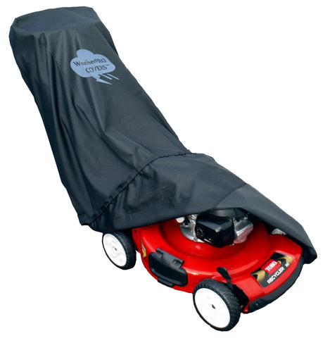 WeatherPRO Covers lawn mower cover waterproof safeguards your mower from rain and sun.