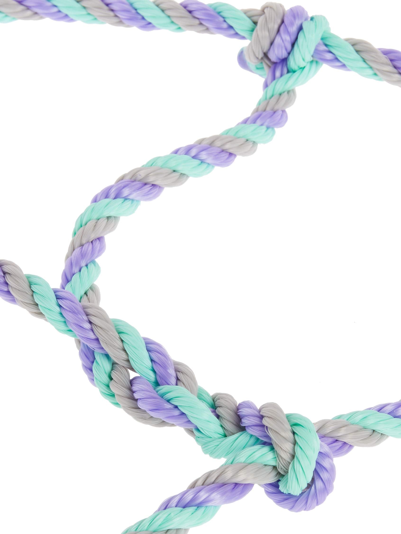 Weaver Leather Livestock Cattle Rope Halter close-up, strong poly rope longevity.
