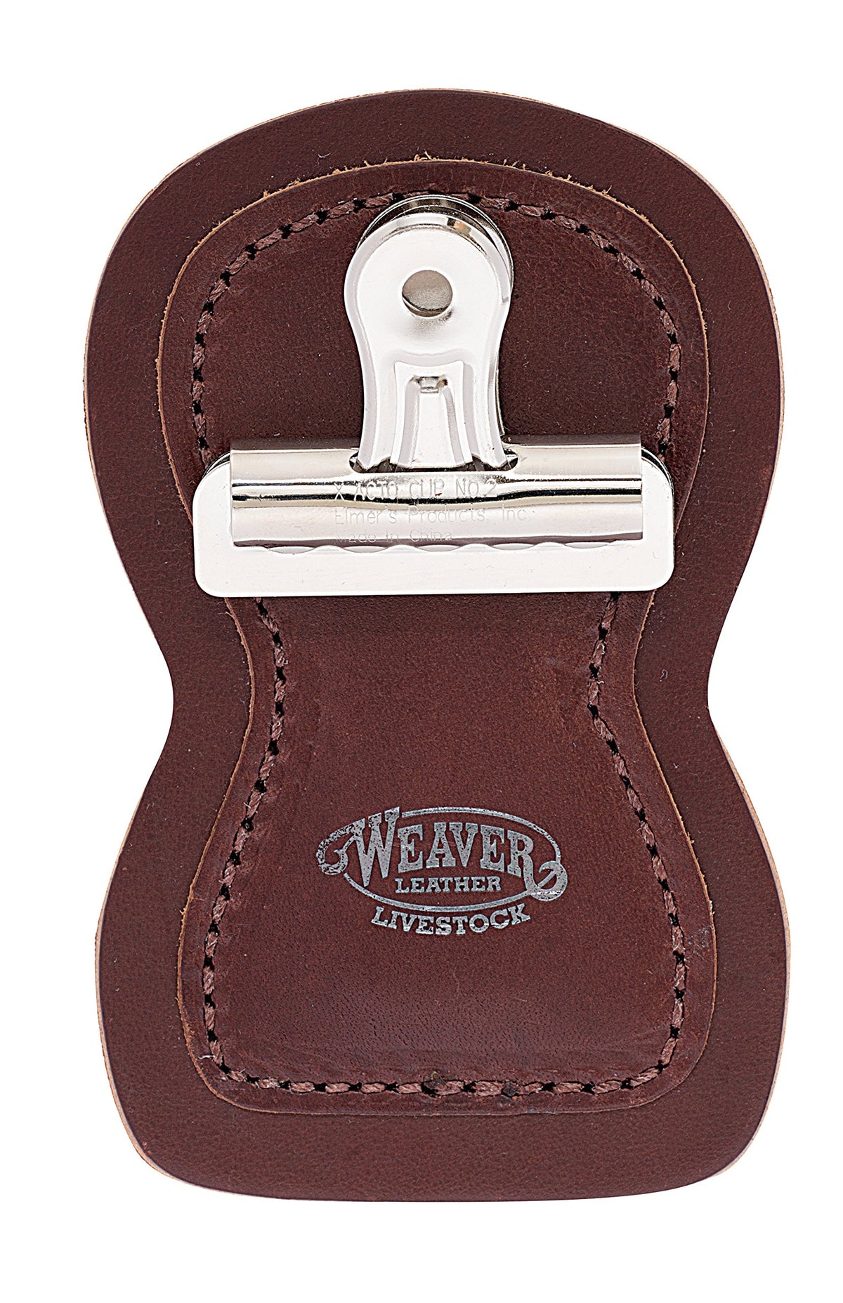 Weaver Leather Livestock Leather Show Holder in brown for immediate belt-access and classic style