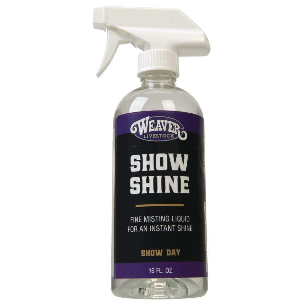 Weaver Leather Livestock Show Shine 16oz bottle pour enhances radiant coat for show-day appearances