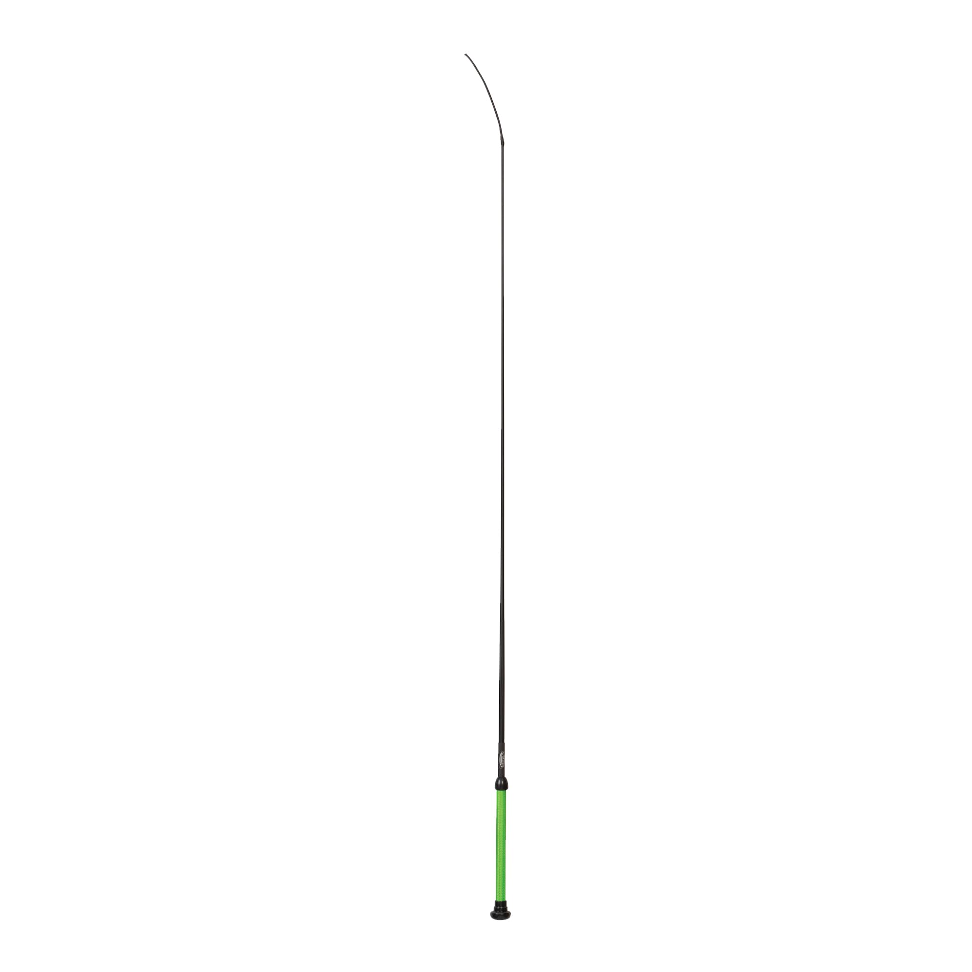 Weaver Livestock Basic Pig Whip with lime-green leather shaft for precise show control