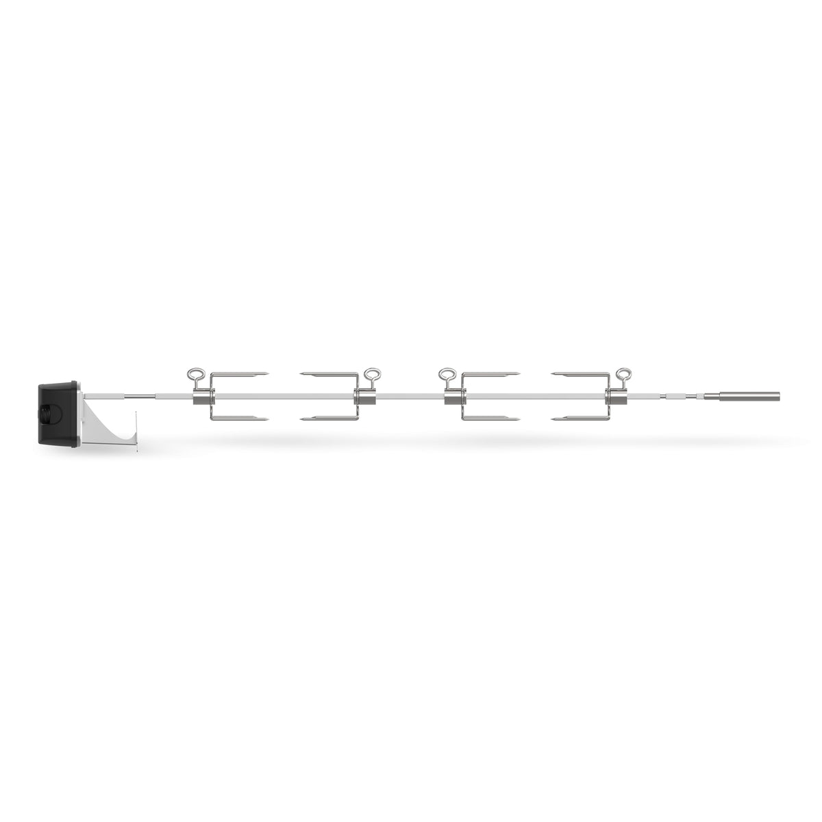 Weber 36in rotisserie assembly for Genesis 4B and pellet grills, versatile roasting.