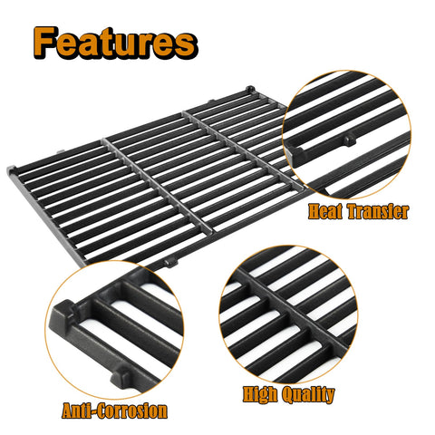 Weber 7638 grates replacement provides even flames and easy cleaning.