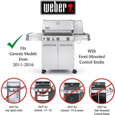 Weber 88848 front view with ergonomic grip in focus.