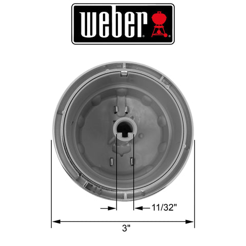 Weber 88848 replacement knobs, three-pack for quick repair.