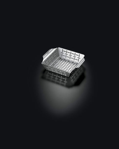 Weber grill basket demonstrating compatibility with all Weber grills