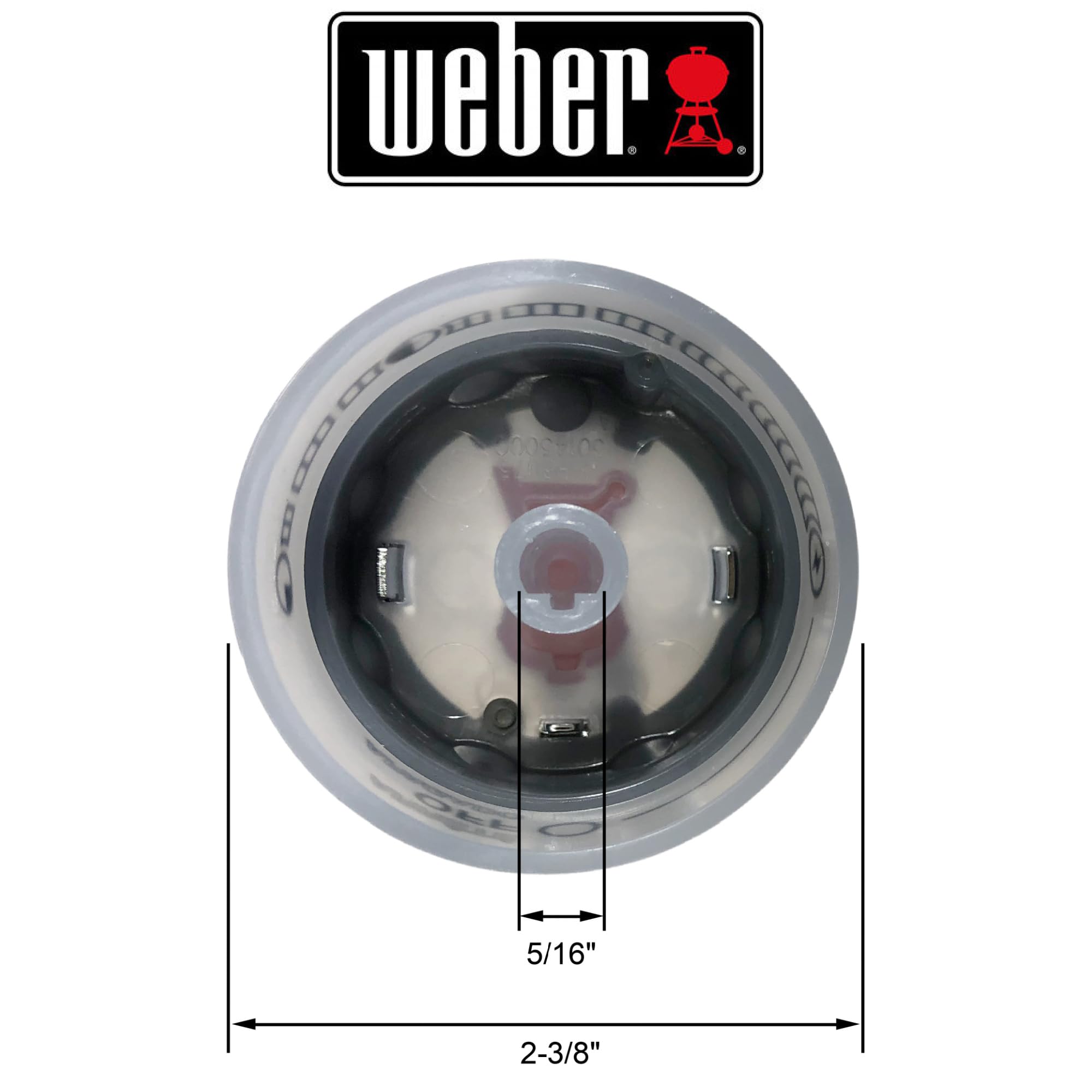 Weber knob visibility aids safer adjustments during evening cooks