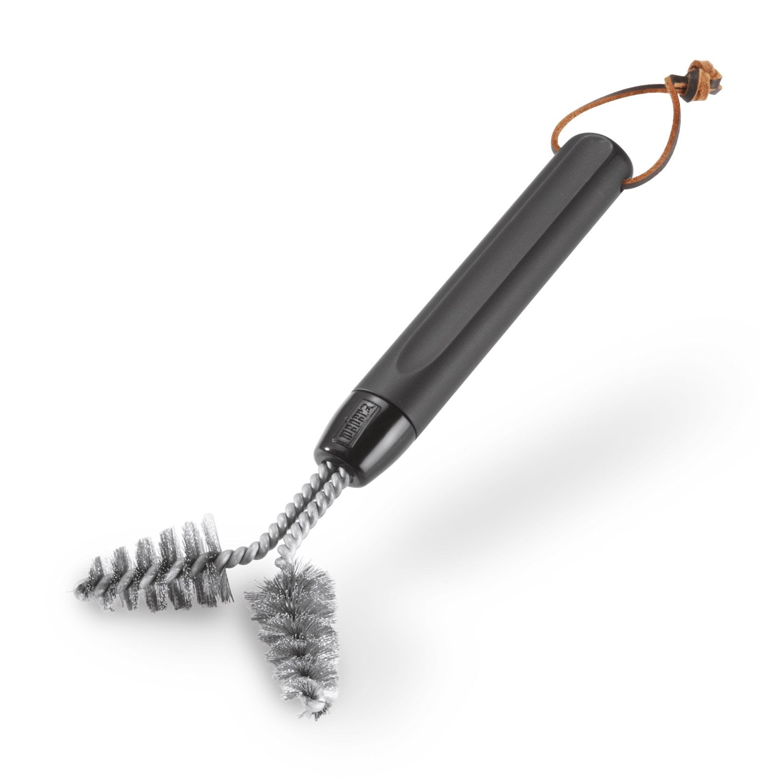 Weber cast-iron brush detail brush clean tight grill crevices and baked-on residue.